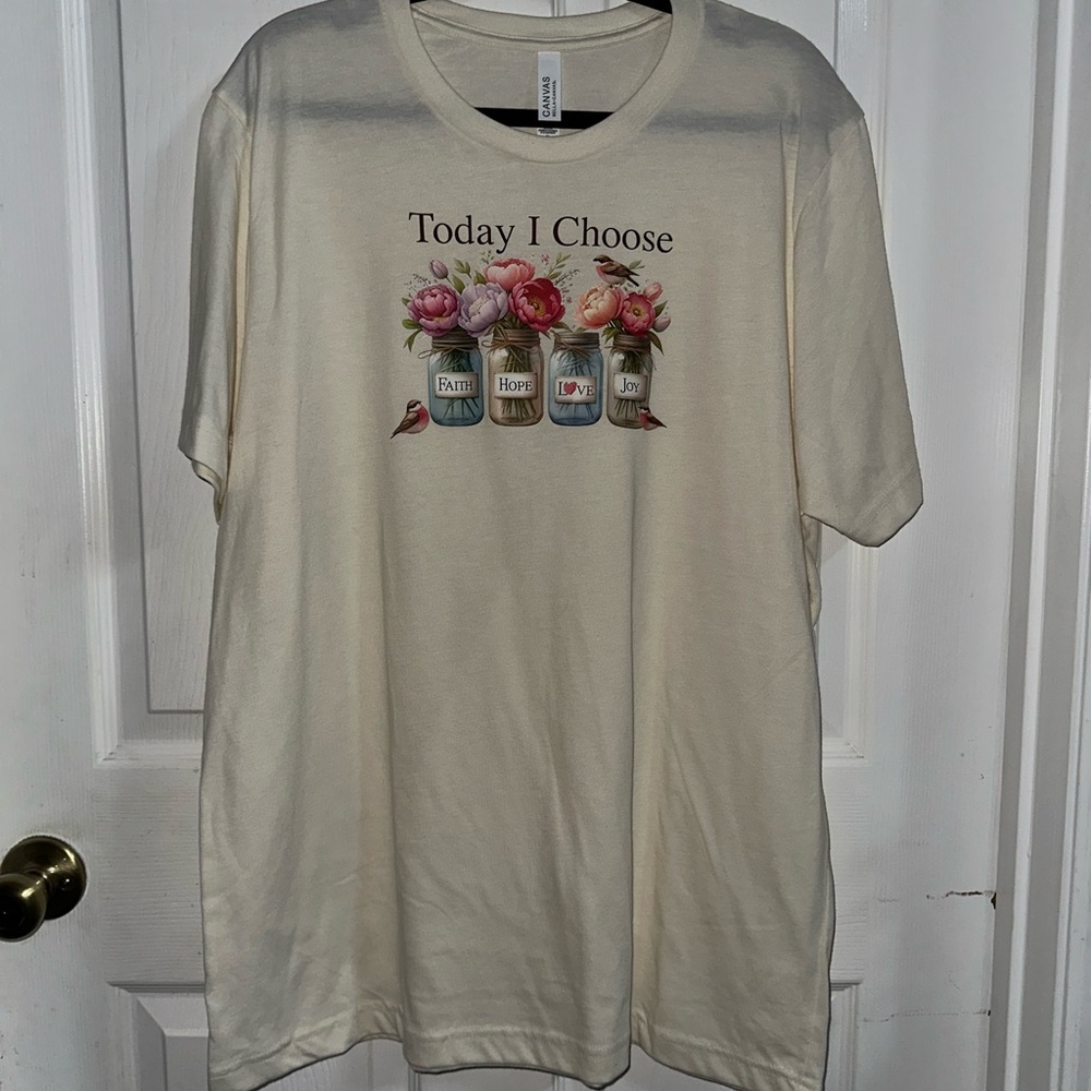 NWOT Handcrafted Today I Choose Shirt XL